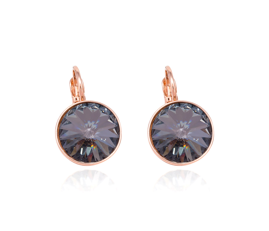 Katrina Charcoal Crystal Earrings & Ring & Bangle Gift Set