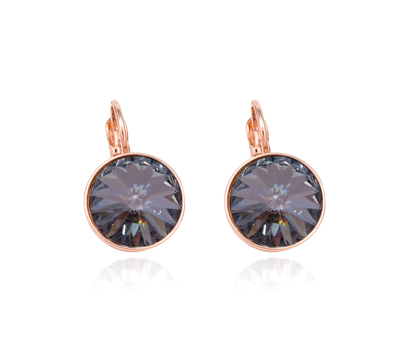 Katrina Charcoal Crystal Earrings & Ring Gift Set