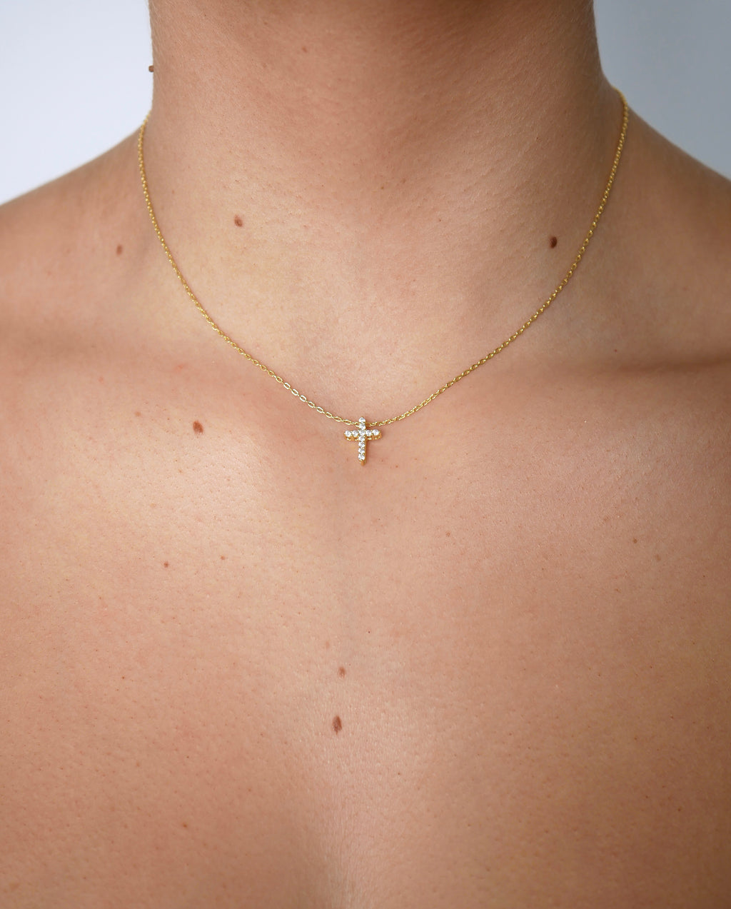Gisele Cross Necklace - Gisele Collection Gold