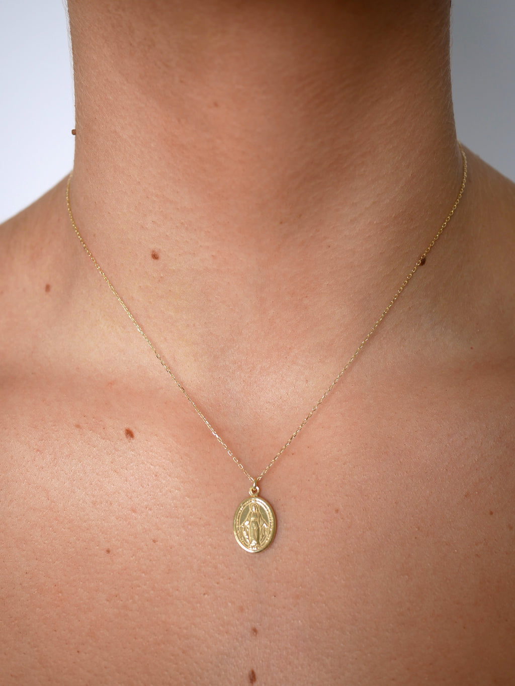 Miraculous Mary Necklace - Gisele Collection Rose Gold