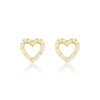 Ella Love Heart Crystal Earrings