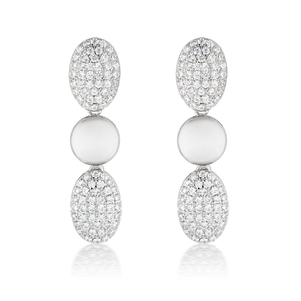 Samantha Crystal Hanging Earrings