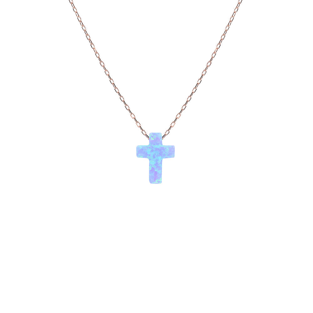 Opalite Cross Necklace