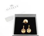 Katrina Gold Crystal Earrings & Ring Gift Set