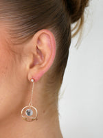 Georgette Hanging Earrings Rose Gold