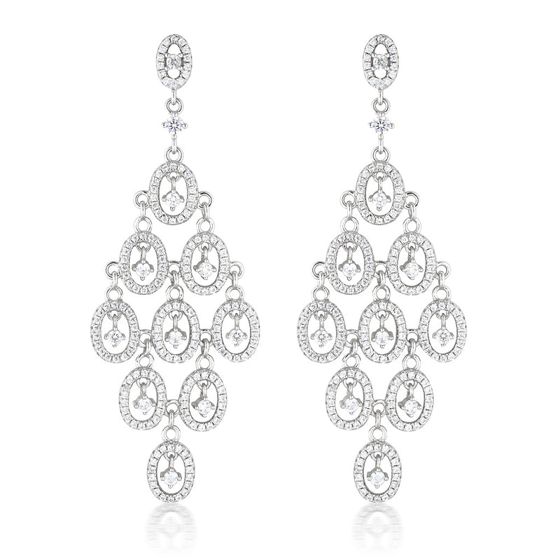 Lucienne Crystal Hanging Earrings