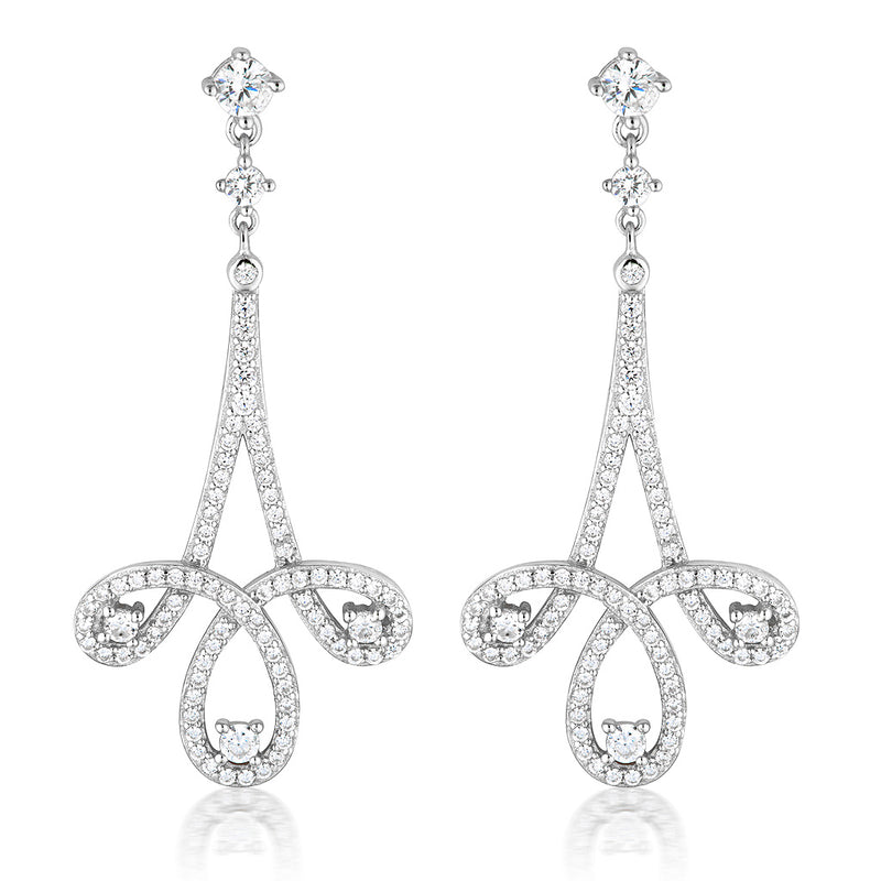 Marina Crystal Hanging Earrings