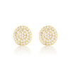 Clara Mini Crystal Circle Stud Earrings