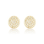 Clara Mini Crystal Circle Stud Earrings