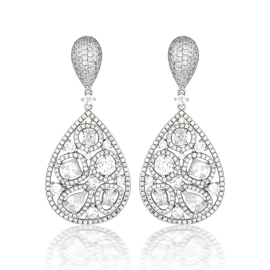 Georgia Crystal Hanging Earrings