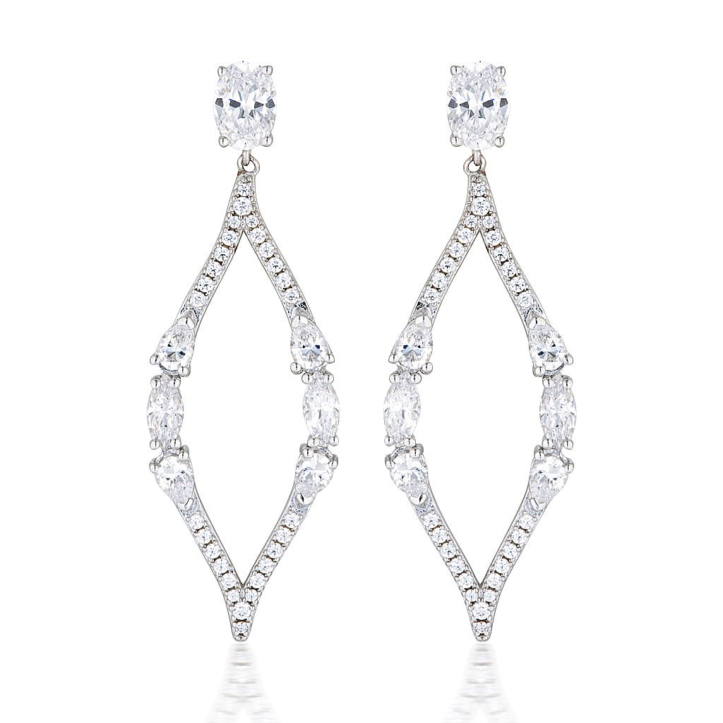 Giavana Crystal Hanging Earrings