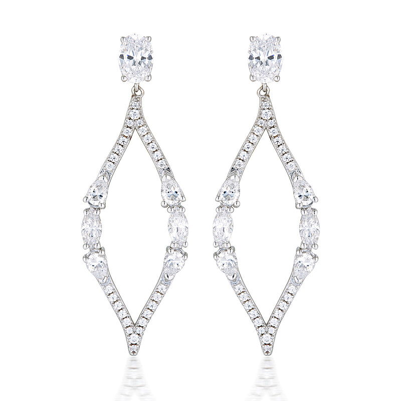 Giavana Crystal Hanging Earrings