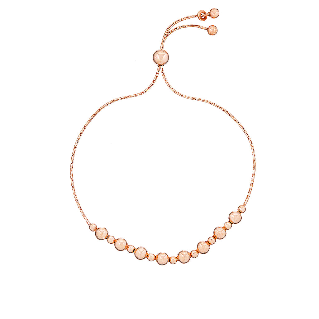 Belle Adjustable Balls Bracelet Rose Gold