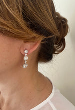 Joanne Triple Crystal Drop Earrings