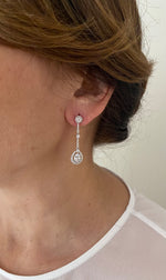 Alessia Crystal Hanging Earrings