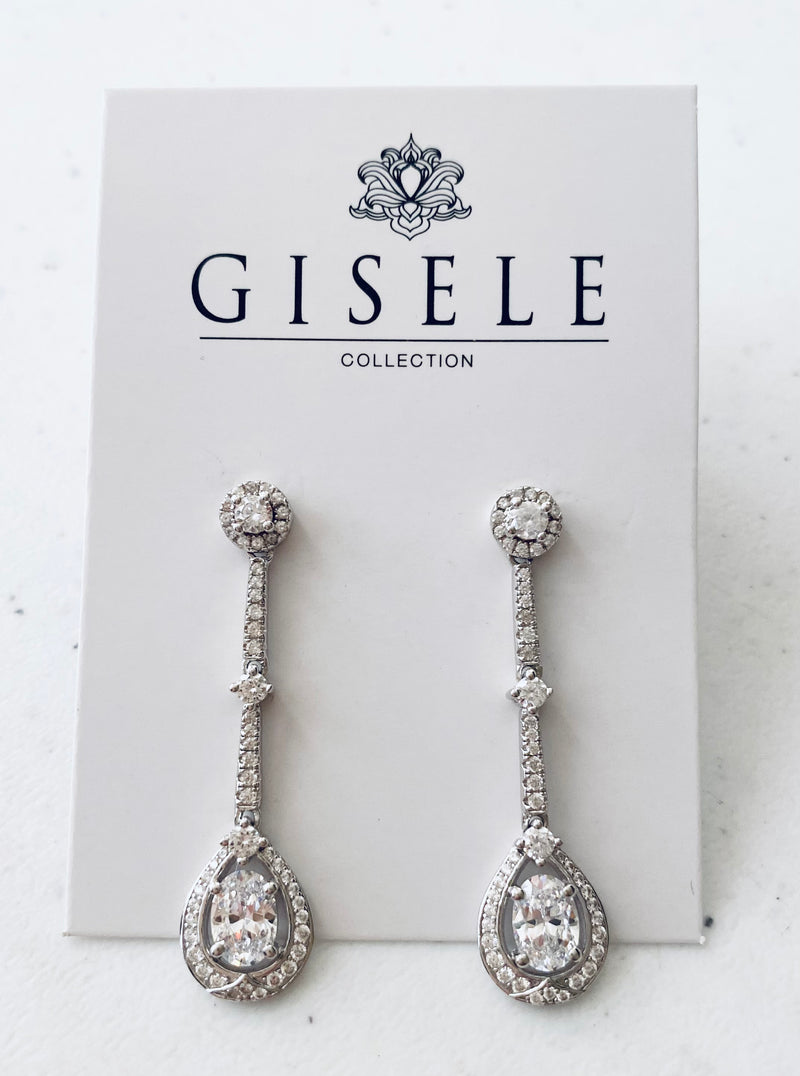 Alessia Crystal Hanging Earrings