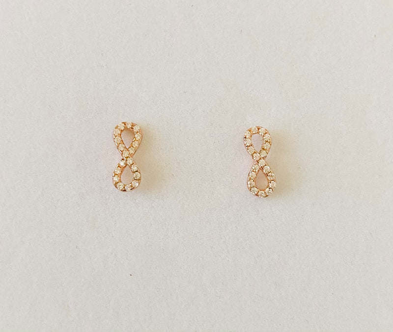 Mini Infinity Stud Earrings