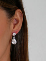 Louisa Crystal Hanging Earrings