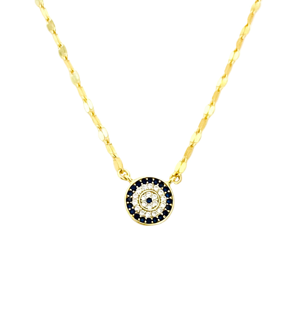 Gold Evil Eye Necklace