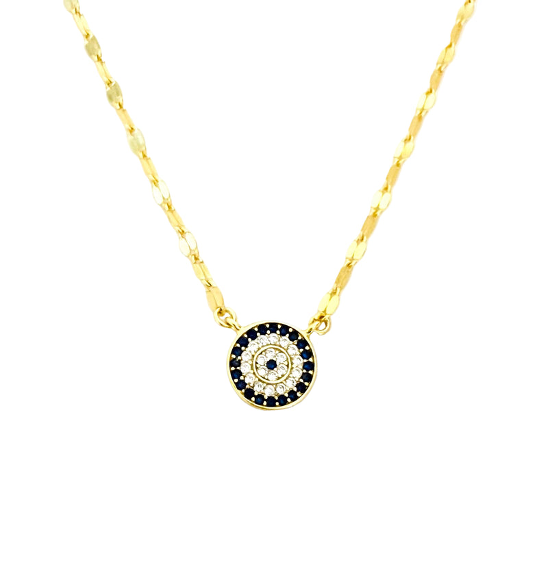 Gold Evil Eye Necklace