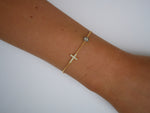 Isla Mini Evil Eye Cross Bracelet