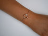 Celina Crystal Circle Bracelet Rose Gold