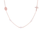 Isabelle Pearl Rosary Necklace