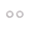 Sarah Crystal Outline Circle Stud Earrings