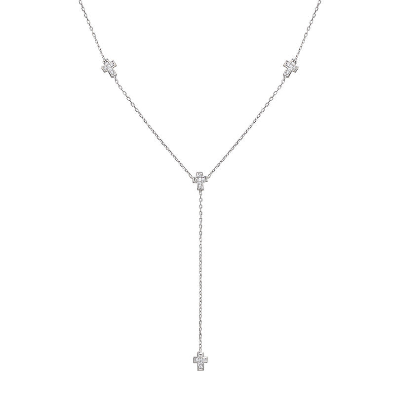 Georgette Hanging Cross Necklace