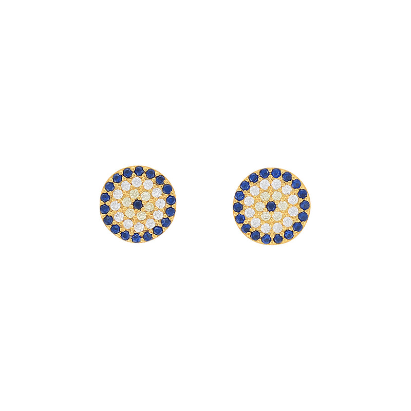 Abigail Large Evil Eye Stud Earrings