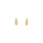 Mini Angel Wings Crystal Stud Earrings