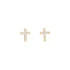 Julia Large Crystal Cross Stud Earrings