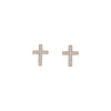 Julia Large Crystal Cross Stud Earrings