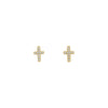 Gracie Mini Crystal Cross Stud Earrings