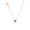 Sonia Turquoise Evil Eye Side Cross Necklace