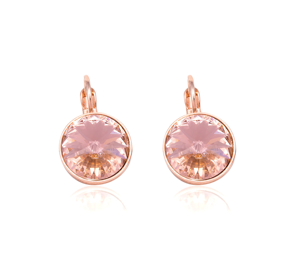 Katrina Rose Gold Crystal Earrings & Ring & Bangle Gift Set