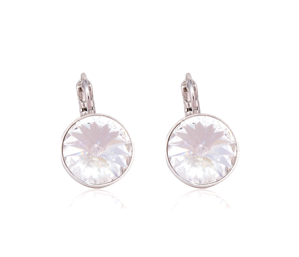 Katrina Silver Crystal Earrings & Ring & Bangle Gift Set