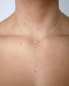 Zara Pearl Side Cross Necklace