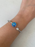 Katrina Blue Crystal Bangle