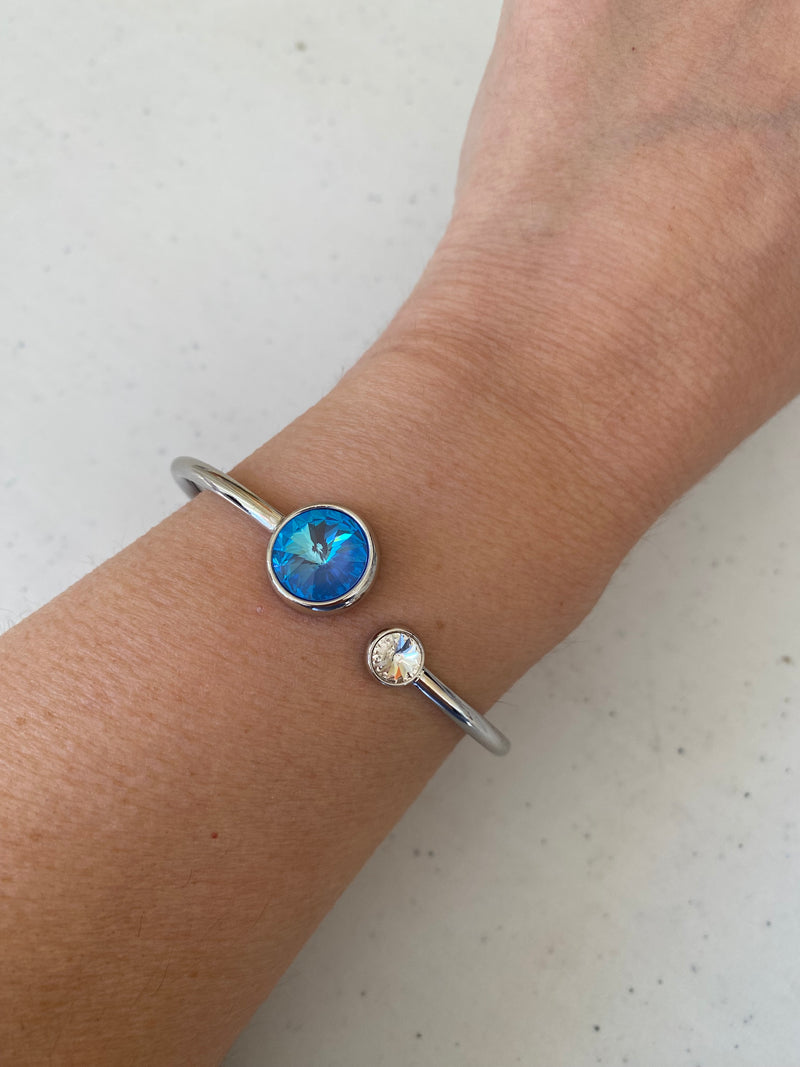 Katrina Blue Crystal Bangle