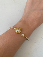 Katrina Gold Crystal Bangle