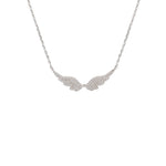 Angel Wings Necklace with Crystals