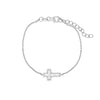 Emily Pearl & Crystal Cross Bracelet