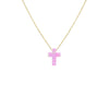 Eve Pink Opalite Cross Necklace