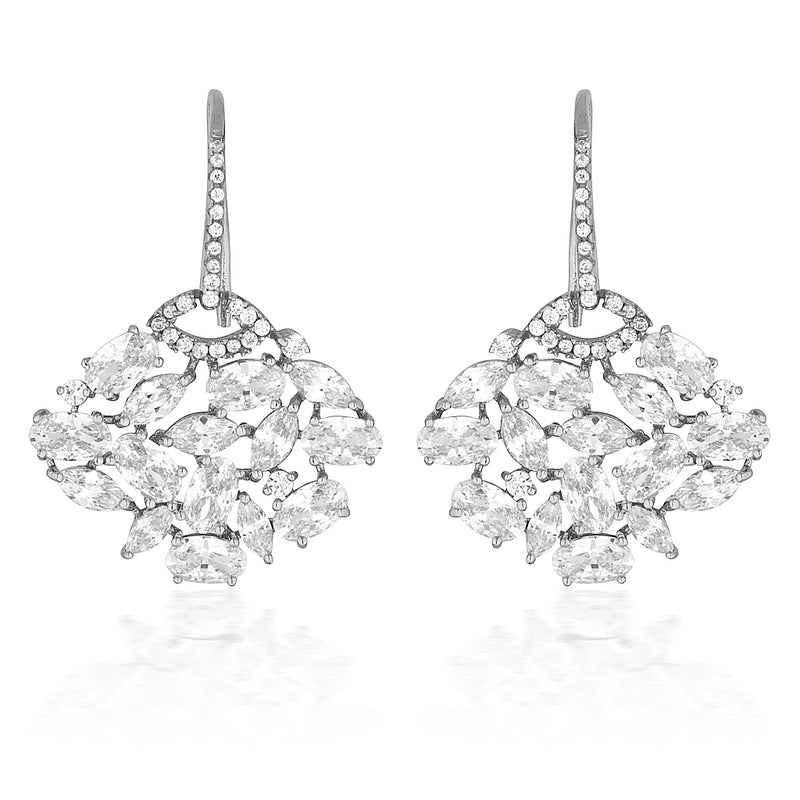 Joelle Crystal Cluster Earrings