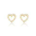 Ella Love Heart Crystal Earrings
