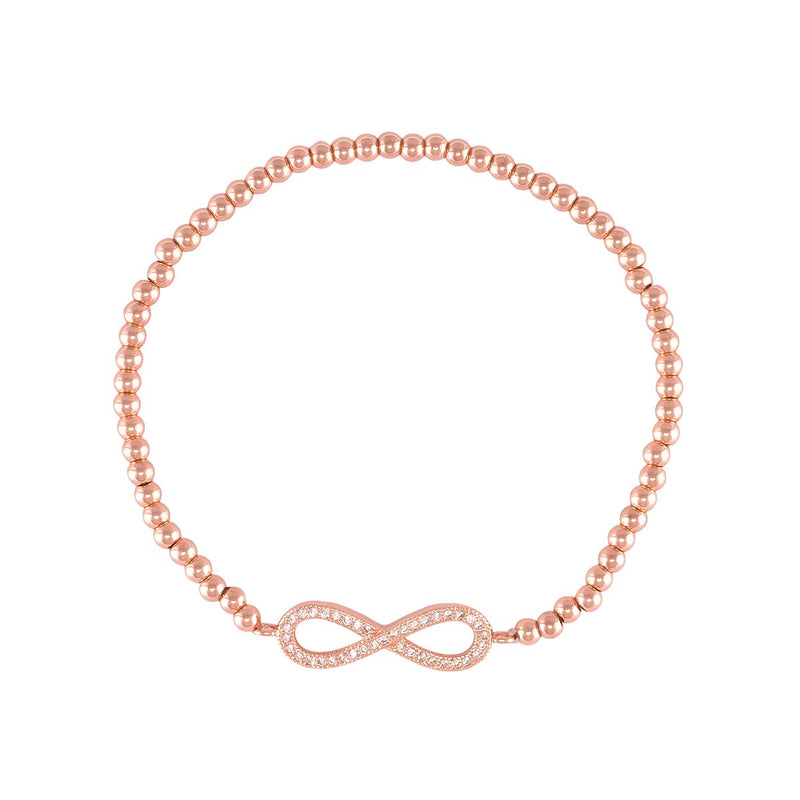 Miss G Beaded Bracelet with Crystal Infinity Symbol