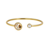 Katrina Gold Crystal Bangle - Gisele Collection