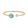 Katrina Turquoise Crystal Bangle - Gisele Collection