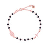 Alessia Black Crystal Rosary Bracelet